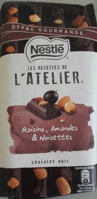 Les Recettes de l'Atelier Raisins, Amandes & Noisettes Chocolat Noir (Offre Gourmande) - 7613035178731
