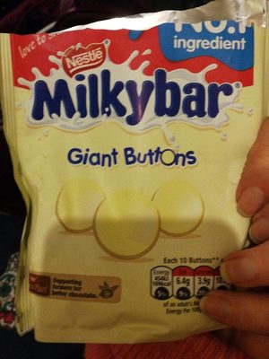 Milkybar Giant Chocolate Buttons Pouch 108G - 7613036149679
