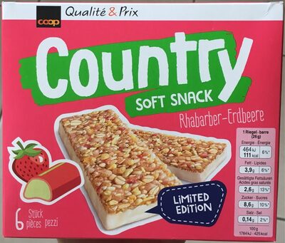 Country soft snack rhubarbe-fraise - 7613413564026