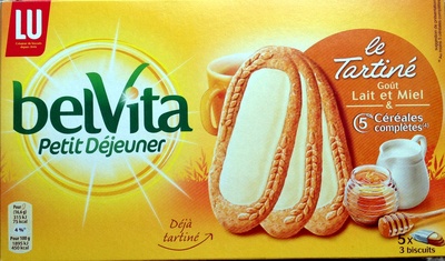 Le Tartiné gout Lait et miel et 5 céréales complètes  - 7622210042385