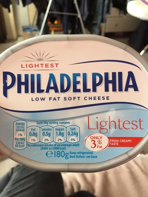 Philadelphia cream cheese-soft plain lightest - 7622210307590