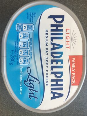 Light Philadelphia medium fat soft cheese - 7622210307774