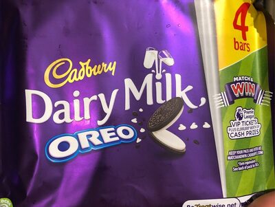 Cadbury Dairy Milk Oreo Chocolate Multipack 4 X41G - 7622210625274