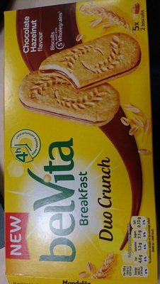 Belvita Breakfast Biscuits Duo Crunch, Chocolate Hazelnut X5 - 7622210739520