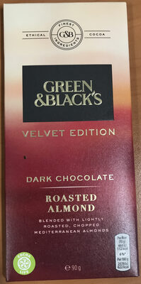 Black's Dark Almond Chocolate Bar - 7622210758170