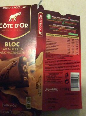 Bloc Lait Noisettes Entières 180G - 7622210996268