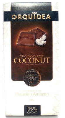 Milk chocolate with coconut - 7753678000157