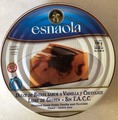 Dulce de Batata sabor a Vainilla y Chocolate - 7791451801140