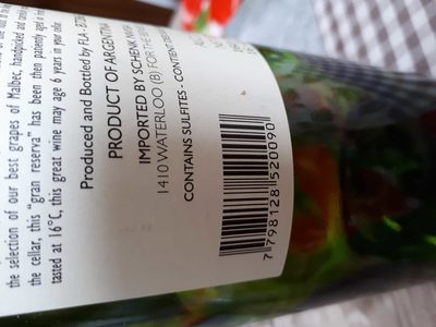 Vin rouge argentina baron Edmond de rothschild - 7798128520090