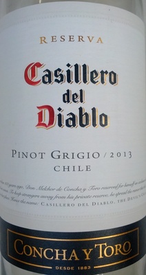 Casillero del Diablo Pinot Grigio 2013 - 7804320355979