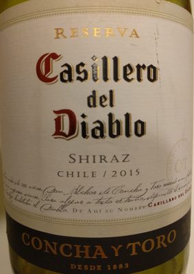 Casillero Diablo Shiraz 0,75L (CL) - 7804320510170