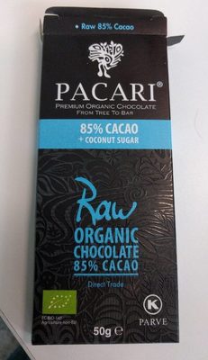 Choc. cru Pacari 85% Cacao - 7862109270516