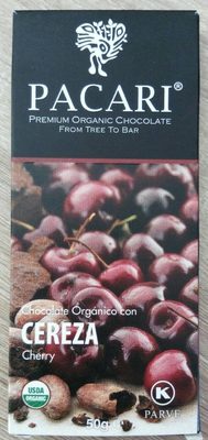 Barras De Chocolate 60% Cacao Con Cereza - 7862109270998