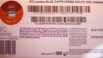 Capsule Lavazza Blue 970 Créma Gusto Dolce - 8000070109704