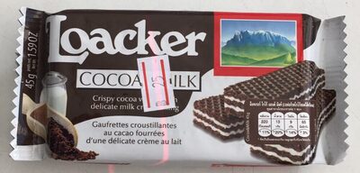 Cocoa & Milk Wafers 25 X 45G - 80001539