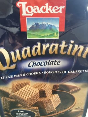 Loacker Wafers Quadratini Chocolate - 8000380004966