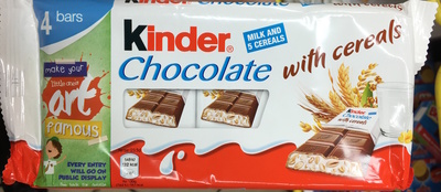 kinder chocolate with cereals - 8000500167656