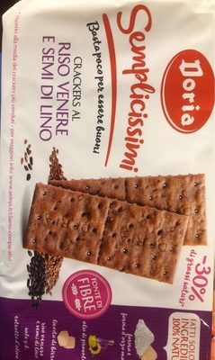 Crackers au riz noir et graine de lin - 8000605220027