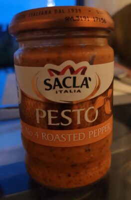 Sacla Roasted Pepper Pesto 190g - 8001060001992