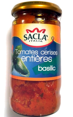Sauce Tomates cerises entières et basilic - 8001060006638
