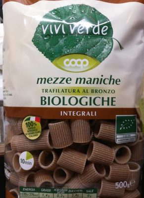 Mezze maniche biologiche - 8001120850249