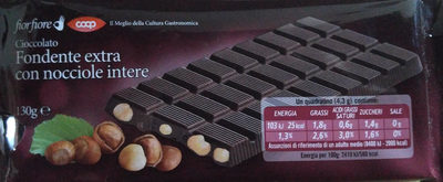 cioccolata fondente extra con nocciole intere - 8001120912879