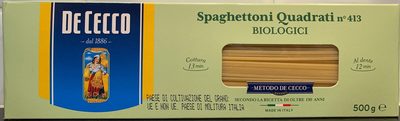 Spaghettoni Quadrati biologici - 8001250007131