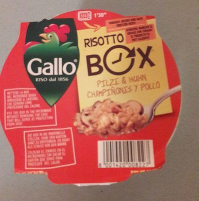 Risotto Box champignons et poulet - 8001420008227