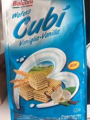 Wafer Balconi Fam Cubi Vaniglia Wafer 250 GR - 8001585008179