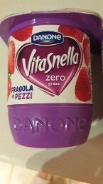 Yogurt Vitasnella Zero Grassi Fragola in Pezzi - 8001630005221