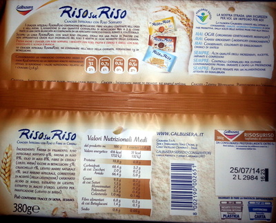 Cracker integrali con riso e fibre vegetali - 8002190002651