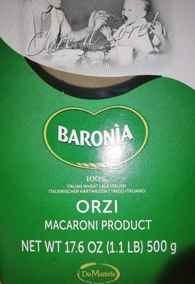 Orzi macaroni product - 8005709300262