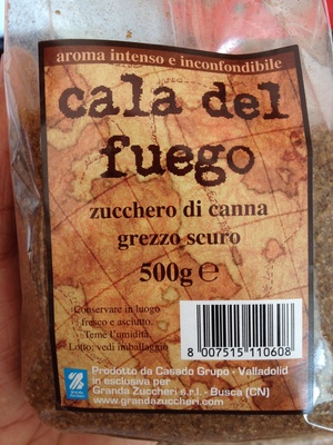 Cala del fuego Zucchero di canna grezzo scuro - 8007515110608
