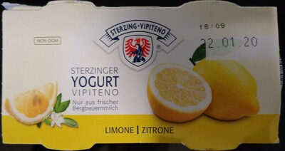 Sterzinger Yogurt Zitrone - Cremiges Joghurt Aus Bergmilch - 8007735007504