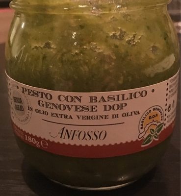 Pesto Anfossi Genovese Uht 180 GR Vaso - 8008378002758