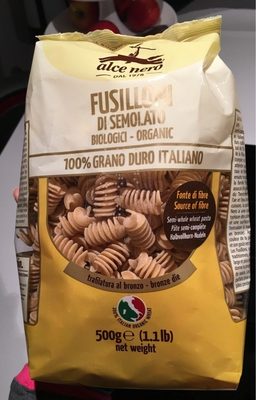 Fusilloni di semolato biologici -organic - 8009004811164