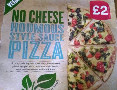 No cheese houmous style sauce pizza - 8014294302926