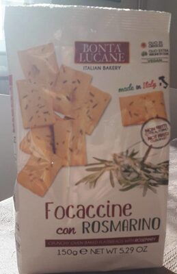 Bonta Focaccine Rosemary Snacks 150G - 8014941052754