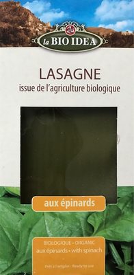 Lasagnes aux épinards Bio - 250G - 8015602000398