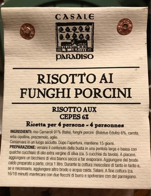 Risotto Aux Cèpes - 8018370001468