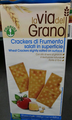 La Via Del Grano Salted Wheat Crackers - 8018699009497