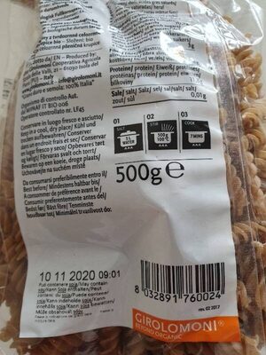 Gusilli integrali di grano duro - 8032891760024