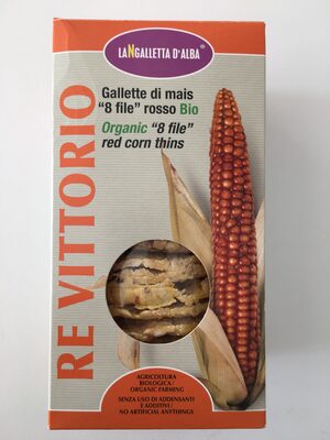 Re Vittorio Organic red corn thins - 8033897710143
