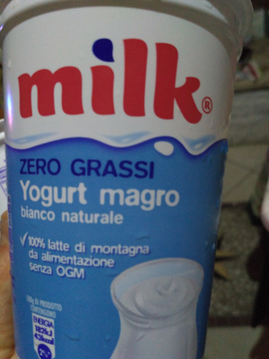 Yogurt magro zero grassi Milk - 8034066303005