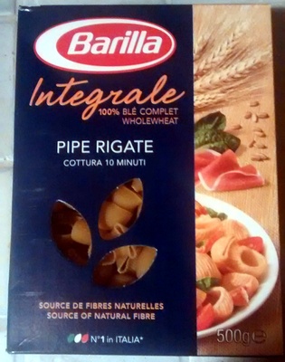 Pipe Rigate Integrale 100 % Blé Complet - 8076809529556