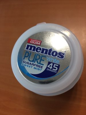 Mentos pure white sugar free mint - 80779087
