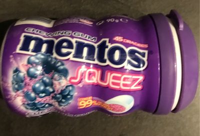 45 Dragees Mentos Squeez Sans Sucre Fruit Rouge Mentos - 80807124