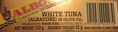 White tuna (albacore) in olive oil - 8410032002279