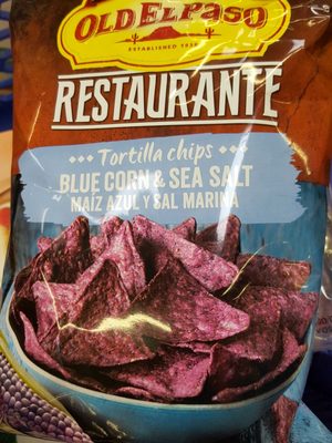 Tortilla chips Blue corn & sea salt - 8410076481887