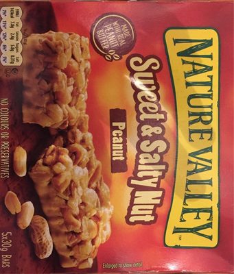 Nature Valley Sweet & Salty Nut Peanut Bars 5X30G - 8410076610461